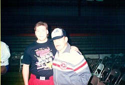 Brian Logan with Kangaroo Al Costello