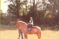 Riding my horse Trigger